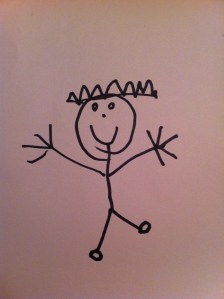 My son's version of a kid wearing a crown!